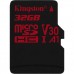 Карта пам'яті Kingston 32GB microSDHC class 10 UHS-I U3 (SDCR/32GBSP)