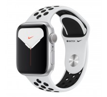 Смарт-часы Apple Watch Nike Series 5 GPS, 44mm Silver Aluminium Case with Pur (MX3V2UL/A)