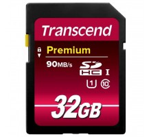 Карта пам'яті Transcend 32Gb SDHC class 10 UHS-I Premium (TS32GSDU1)