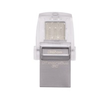 USB флеш накопичувач Kingston 32GB DataTraveler microDuo 3C USB 3.1 (DTDUO3C/32GB)