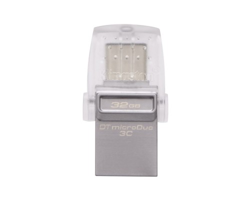 USB флеш накопичувач Kingston 32GB DataTraveler microDuo 3C USB 3.1 (DTDUO3C/32GB)