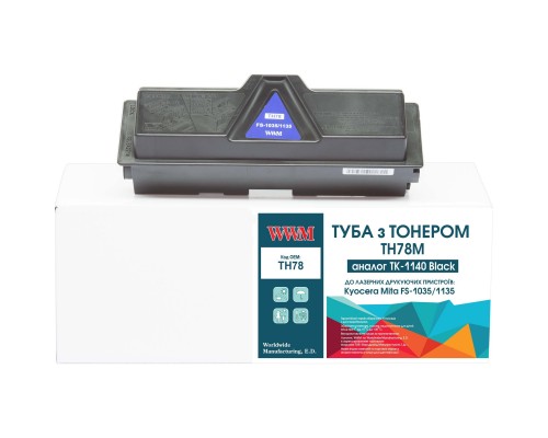 Тонер-картридж WWM Kyocera TK-1140 chip (TH78)