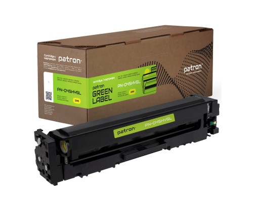 Картридж Patron CANON 045H YELLOW GREEN Label (PN-045HYGL)