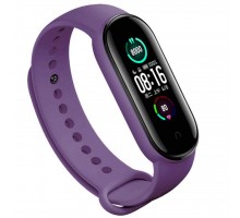 Ремінець до фітнес браслета BeCover Silicone для Xiaomi Mi Smart Band 5 Purple (705070)