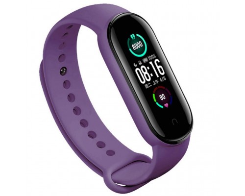 Ремінець до фітнес браслета BeCover Silicone для Xiaomi Mi Smart Band 5 Purple (705070)