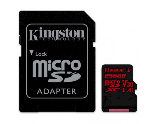 Карта памяти Kingston 256GB microSDXC class 10 UHS-I U3 (SDCR/256GB)