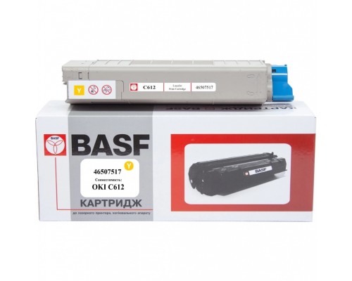 Тонер-картридж BASF OKI C612/ 46507517 Yellow (KT-46507517)