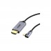 Кабель мультимедійний USB-C to HDMI 1.8m USB 3.1 L-type 4K60Hz Choetech (XCH-1803)