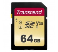 Карта пам'яті Transcend 64GB SDXC class 10 UHS-I (TS64GSDC500S)