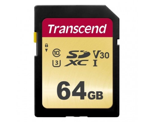 Карта пам'яті Transcend 64GB SDXC class 10 UHS-I (TS64GSDC500S)