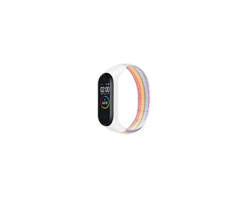 Ремінець до фітнес браслета BeCover Nylon Style для Xiaomi Mi Smart Band 5/6 Rainbow (705430)