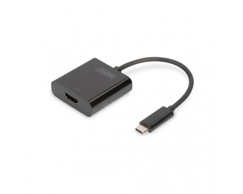 Перехідник USB-C to HDMI UHD 4K, M/F, 0.15 m Digitus (DA-70852)