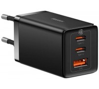 Мережевий зарядний пристрій 65W Baseus GaN5 Pro CCGP120201 для ноутбука Fast Charger (2C + U) QC4.0 PD3.0 Black