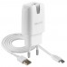 Мережевий зарядний пристрій (адаптер) 2в1 WALKER WH-21 1USB / 2.1A + Data Cable USB to Micro white