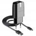 Мережевий зарядний пристрій (адаптер) 2в1 WALKER WH-21 1USB / 2.1A + Data Cable USB to Micro black