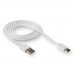 Мережевий зарядний пристрій (адаптер) 2в1 WALKER WH-27 2USB / 2.1A + Data Cable USB to Type-C white