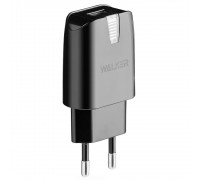 Мережевий зарядний пристрій (адаптер) WALKER WH-11 1USB / 1A black