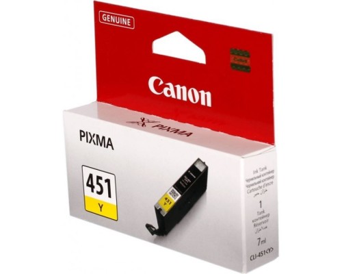 Картридж Canon CLI-451 Yellow PIXMA MG5440/ MG6340 (6526B001)