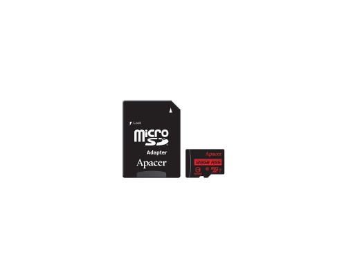 Карта пам'яті Apacer 128GB microSDXC Class10 UHS-I (AP128GMCSX10U5-R)