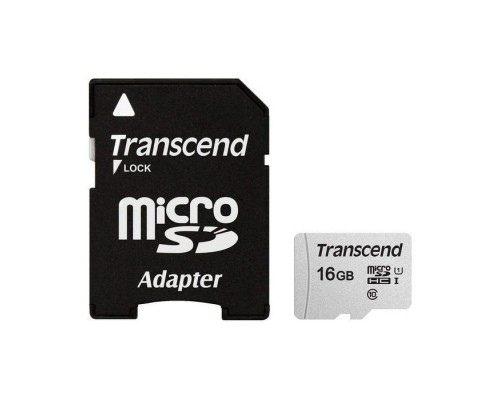 Карта пам'яті Transcend 16GB microSDHC class 10 UHS-I U1 (TS16GUSD300S-A)