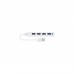 Концентратор Speedlink SNAPPY SLIM USB Hub, 4-Port, USB 2.0, Passive, White (SL-140000-WE)