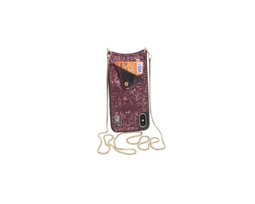 Чохол до мобільного телефона BeCover Glitter Wallet Apple iPhone Xs Max Pink (703623) (703623)