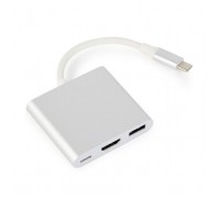 Перехідник USB Type-C to HDMI Cablexpert (A-CM-HDMIF-02-SV)