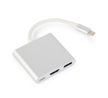 Перехідник USB Type-C to HDMI Cablexpert (A-CM-HDMIF-02-SV)