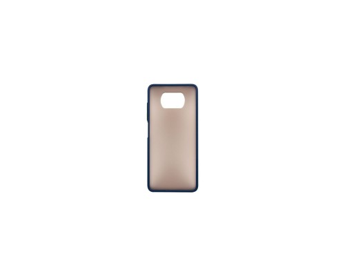 Чохол до мобільного телефона Dengos Matt POCO X3, blue (DG-TPU-MATT-69)