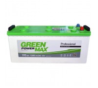 Акумулятор автомобільний GREEN POWER MAX 195Ah збоку (+/-) (000022378)