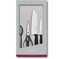 Набір ножів Victorinox SwissClassic Kitchen Set 4 шт Black (6.7133.4G)