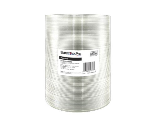 Диск CD SmartDisk PRO CD-R 700MB 52X Premium Silver InkJet Printable WRAP 100шт (69826)
