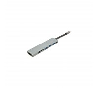 Концентратор USB 3.1 Type-C to USB Hub, HDMI, Card Reader (SD, micro SD) PowerPlant (CA912094)