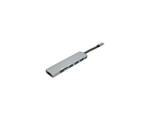 Концентратор USB 3.1 Type-C to USB Hub, HDMI, Card Reader (SD, micro SD) PowerPlant (CA912094)