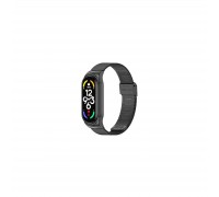 Ремінець до фітнес браслета BeCover Metal для Xiaomi Mi Smart Band 7 Black (707493)