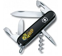 Ніж Victorinox Spartan Ukraine Black "Квіти" (1.3603.3_T1050u)