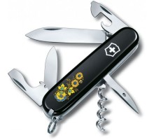 Ніж Victorinox Spartan Ukraine Black "Квіти" (1.3603.3_T1050u)