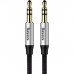 Кабель мультимедійний 3.5mm M to 3.5mm M 1.5m silver-black Baseus (CAM30-CS1)