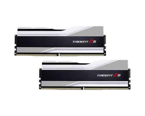 Модуль пам'яті для комп'ютера DDR5 64GB (2x32GB) 6000 MHz Trident Z5 Silver G.Skill (F5-6000J3238G32GX2-TZ5S)