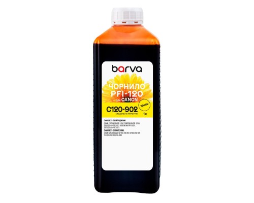 Чорнило Barva Canon PFI-120/710 1л Y pigmented (C120-902)