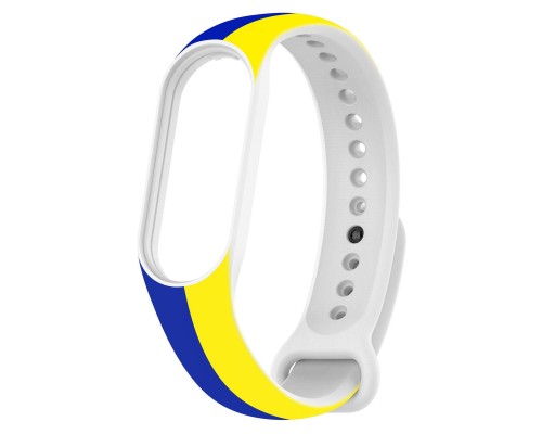 Ремінець до фітнес браслета Armorstandart для Xiaomi Mi Band 4/3 Blue/Yellow (ARM65667)