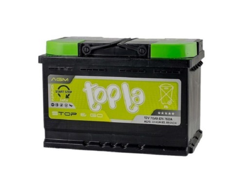 Акумулятор автомобільний Topla 70 Ah/12V EFB Japan Euro (112 270)