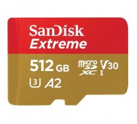 Карта пам'яті SanDisk 512GB microSD class 10 UHS-I U3 V30 Extreme (SDSQXAV-512G-GN6MN)