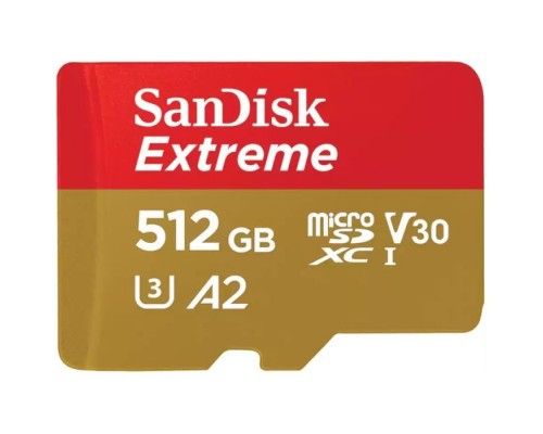 Карта пам'яті SanDisk 512GB microSD class 10 UHS-I U3 V30 Extreme (SDSQXAV-512G-GN6MN)