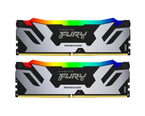 Модуль пам'яті для комп'ютера DDR5 96GB (2x48GB) 6400 MHz Renegade RGB XMP Kingston Fury (ex.HyperX) (KF564C32RSAK2-96)