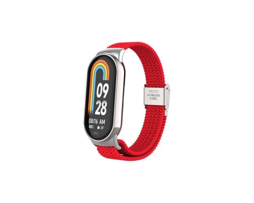 Ремінець до фітнес браслета Armorstandart Braided Solo Loop для Xiaomi Mi Band 7/6/5/4 Red (ARM69907)