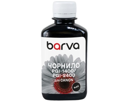 Чорнило Barva Canon PGI-1400/PGI-2400 180 мл, BK Pigm. (C1400-928)