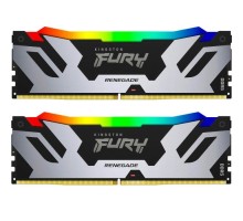 Модуль пам'яті для комп'ютера DDR5 32GB (2x16GB) 7200 MHz Renegade RGB XMP Kingston Fury (ex.HyperX) (KF572C38RSAK2-32)
