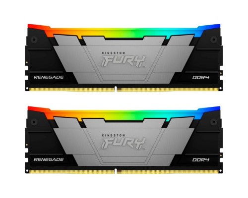 Модуль пам'яті для комп'ютера DDR4 32GB (2x16GB) 3200 MHz RenegadeRGB Kingston Fury (ex.HyperX) (KF432C16RB12AK2/32)