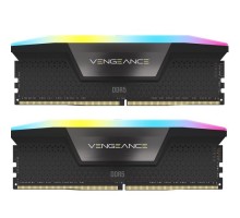 Модуль пам'яті для комп'ютера DDR5 32GB (2x16GB) 6000 MHz Vengeance RGB Black Corsair (CMH32GX5M2E6000C36)